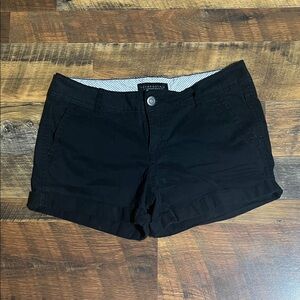 Aeropostale Black Folded-Hem Women's Shorts (2)